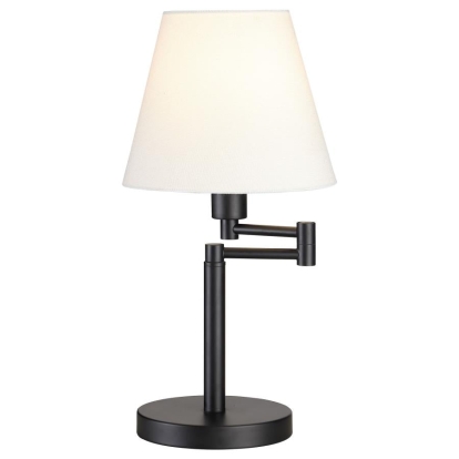 Coaster Colombe Rotatable Frame Table Lamp Off White and Matte Black Model 923306