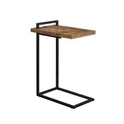Coaster Maxwell C-shaped Accent Table with USB Charging Port