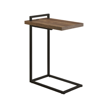Coaster Maxwell C-shaped Accent Table with USB Charging Port