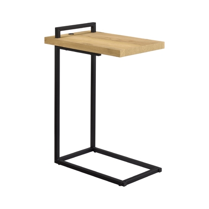 Coaster Maxwell C-shaped Accent Table with USB Charging Port