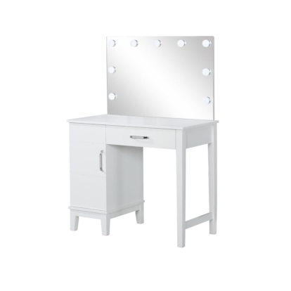 Coaster Elijah Vanity Set with LED Lights White and Dark Grey Model 931149