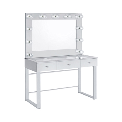Coaster Umbridge 3-drawer Vanity with Lighting Chrome and White