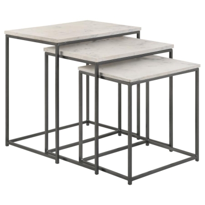 Coaster Caine 3-piece Nesting Table with Marble Top Model 936016