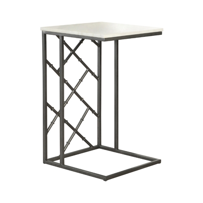 Coaster Angeliki Accent Table with Marble Top White
