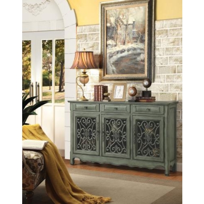 Coaster Madeline 3-door Accent Cabinet Antique Green