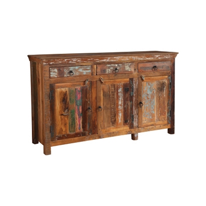Coaster Henry 3-door Accent Cabinet Reclaimed Wood