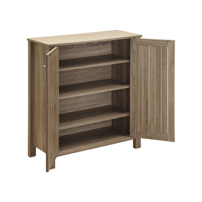 Coaster Marisa 4-shelf Shoe Cabinet Dark Taupe