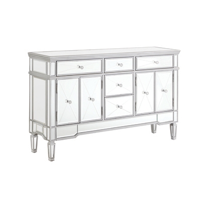 Coaster Duchess 5-drawer Accent Cabinet Silver