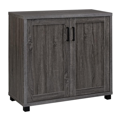 Coaster Filch Wooden 2-door Accent Cabinet Weathered Grey Model 951046