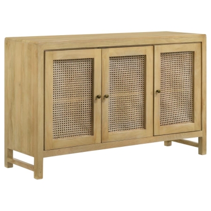 Coaster Amaryllis Rectangular 3-door Accent Cabinet Natural Model 953556