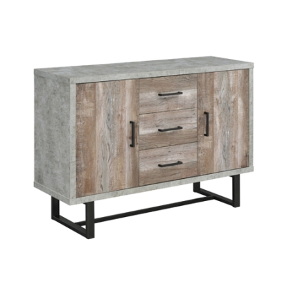 Coaster Abelardo 3-drawer Accent Cabinet Weathered Oak and Cement