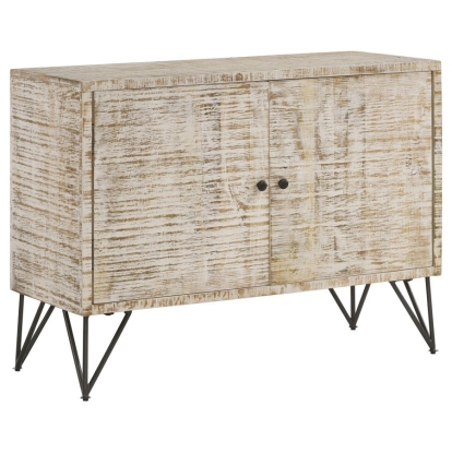Coaster Maille 2-door Accent Cabinet White Washed Model 959652