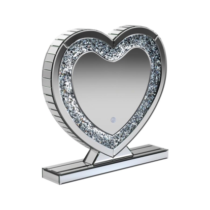 Coaster Euston Heart Shape Table Mirror Silver Model 961528