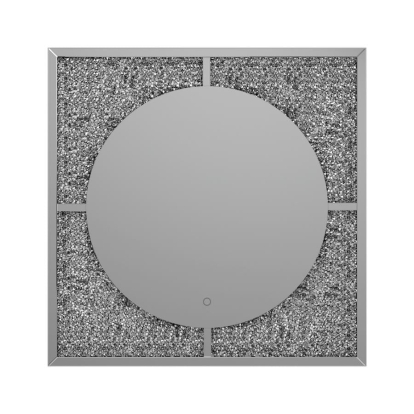 Coaster Theresa LED Wall Mirror Silver and Black Model 961554