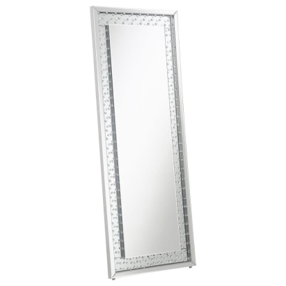 Coaster Yves Acrylic Crystal Inlay Floor Mirror Model 961637
