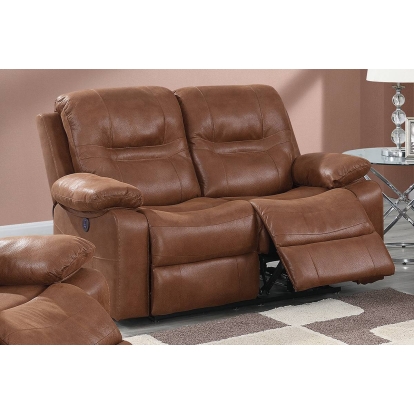 Poundex Power Reclining Loveseat Model F86245