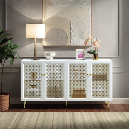 ACME Gaerwn Console Cabinet With Led Model AC01939