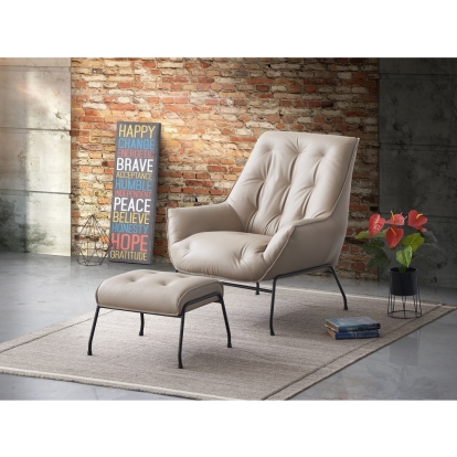 ACME Zusa Accent Chair & Ottoman Model AC02381