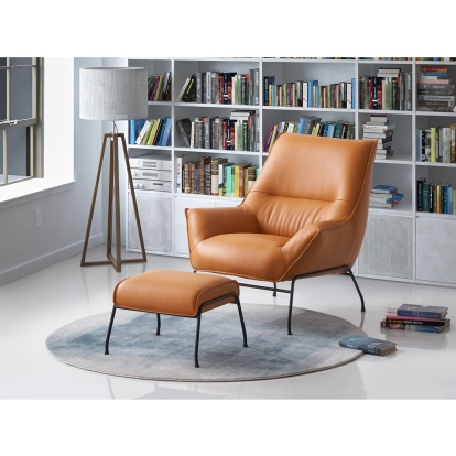ACME Jabel Accent Chair & Ottoman Model AC02383