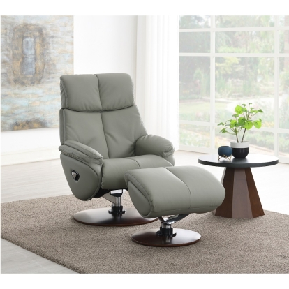 ACME Kandoro MOTION ACCENT CHAIR With SWIVEL & OTTOMAN Model AC02991