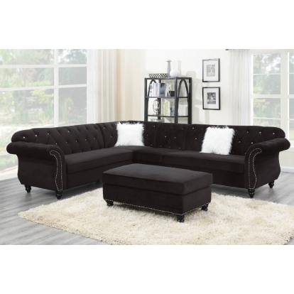 Poundex 4-Piece Sectional Set Model F6433