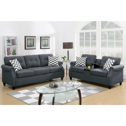 Poundex 2-Piece Sofa Set Model F6411