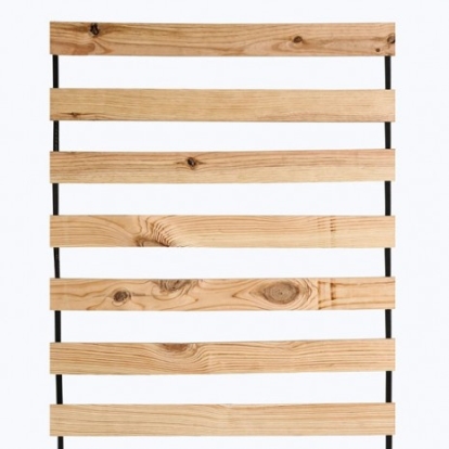 Furniture of America Becky Rustic Pine with Wood Mahogany Twin Slat Kit Model AM-SL109-T