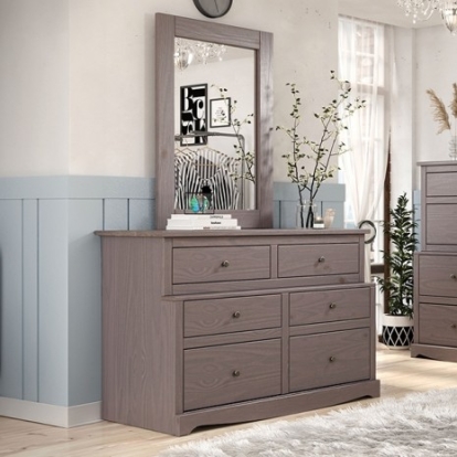 Furniture Of America Stavros Rustic Solid Wood, Others Gray Dresser | AM7002GY-D