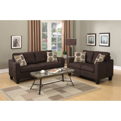 Poundex 2-Piece Sofa Set Model F6923