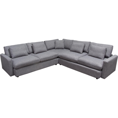 Diamond Sofa ARCADIAGR3PC Arcadia 3 Piece Reversible Chaise Sectional Sofa Grey Fabric