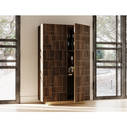 VIG Furniture Brown Wine Cabinet SKU VGGM-W-VALDERA-WR - Product ID 79740