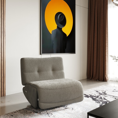 VIG Furniture Grey Lounge Chair SKU VGSX-22056-RCLNR-SML-SLATE - Product ID 80859