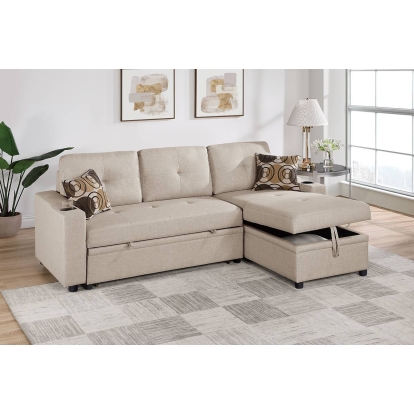 Poundex Convertible Sectional Model F8538