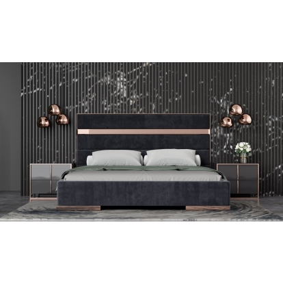 VIG Furniture Black Bedroom Set SKU VGVCBD-A002-BLK-BED-2NS-SET - Product ID 79287|79288|79289