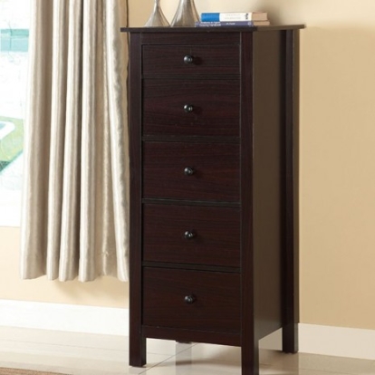 Furniture of America Launces Transitional Solid with Wood Veneer Espresso Chest Model CM-AC119EX