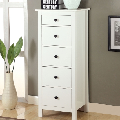Launces White Storage Chest Model CM-AC119WH by Furniture of America