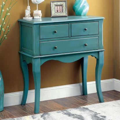 Sian Antique Teal Hallway Cabinet Model CM-AC137TL by Furniture of America