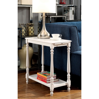 Deering White Side Table Model CM-AC222 by Furniture of America