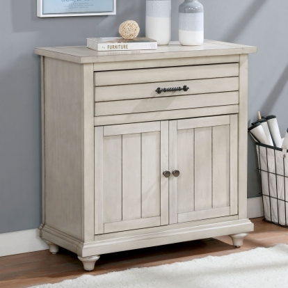 Tazio Antique White Cabinet Model CM-AC272 by Furniture of America