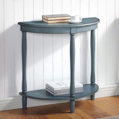 Menton Antique Blue Side Table Model CM-AC362BL by Furniture of America