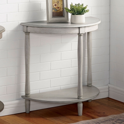 Menton Antique White Side Table Model CM-AC362WH by Furniture of America
