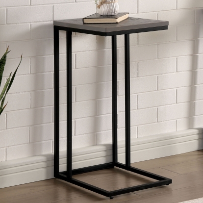 Liestal Antique Gray/Black Side Table Model CM-AC386GY by Furniture of America