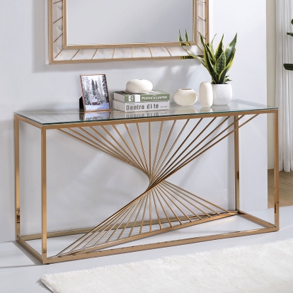 Sherbrooke Gold Sofa Table Model CM-AC387 by Furniture of America
