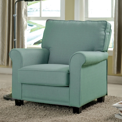 Belem Blue Single Chair with Blue Model CM-AC6056BL by Furniture of America