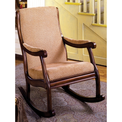 Liverpool Antique Oak Rocking Chair Model CM-AC6408 by Furniture of America