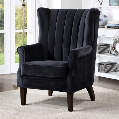 Reynosa Black Accent Chair Model CM-AC670BK by Furniture of America