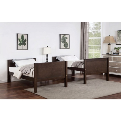 Stamos Walnut Twin/Twin Bunk Bed Model CM-BK658WN-TT-BED by Furniture of America