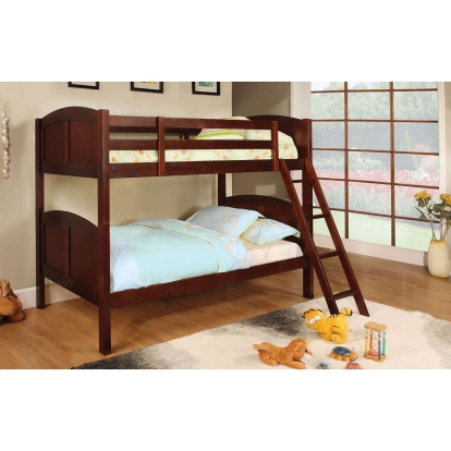 Rexford Cherry Twin/Twin Bunk Bed Model CM-BK903CH-BED by Furniture of America
