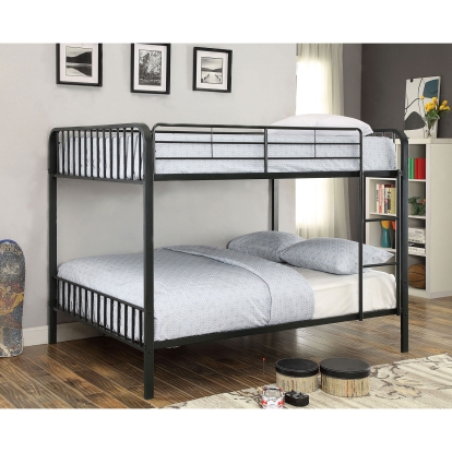 Clement Black Metal Full/Full Bunk Bed Model CM-BK928FF-BED by Furniture of America
