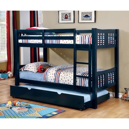 Cameron Blue Twin/Twin Bunk Bed Model CM-BK929BL-BED by Furniture of America